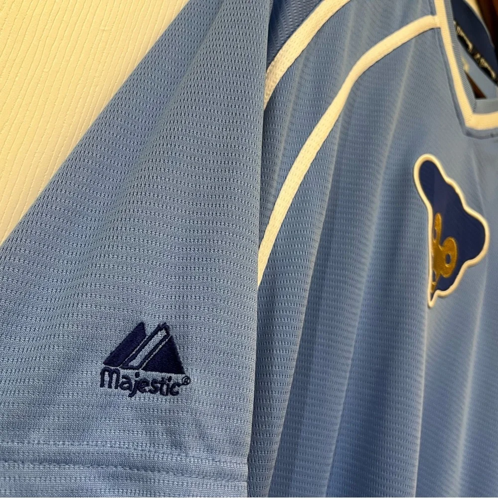 Chicago Cubs Cooperstown Collection Light Blue/Navy with Embroidered Cub Size XL - Picture 5 of 6